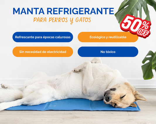 ☀️🐾 Manta refrescante para mascotas – Protección Vital Contra la Ola de Calor 🐾❄️