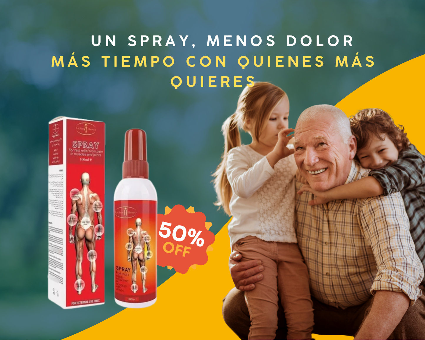 Spray Rápido Alivio Del Dolor
