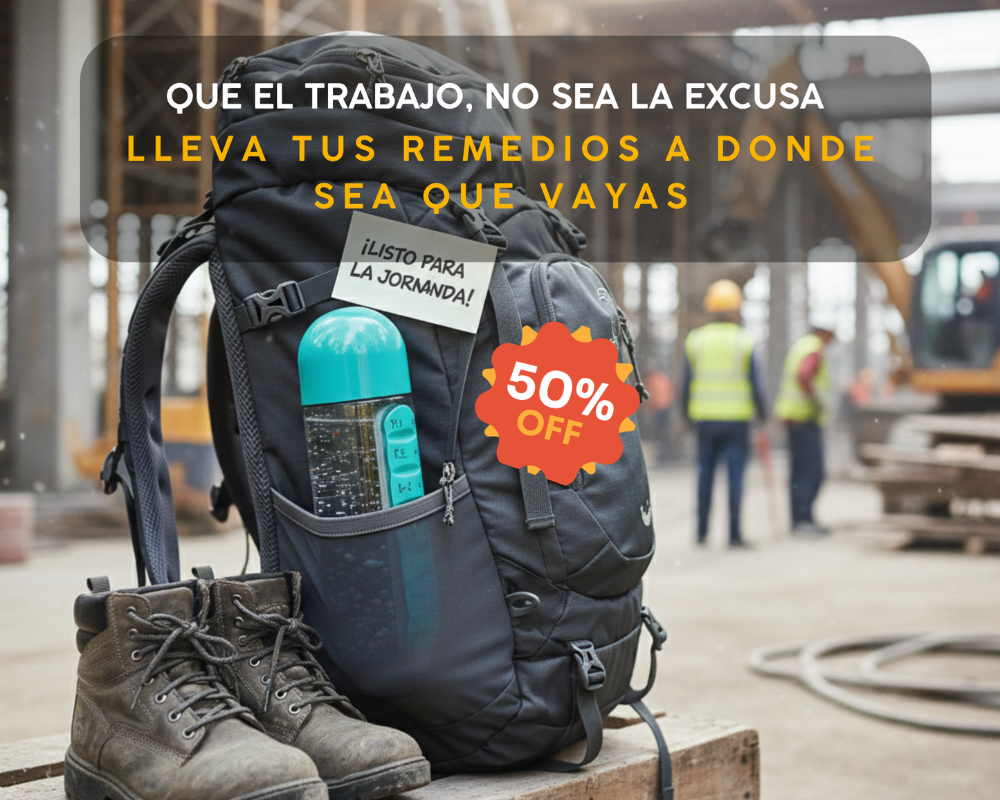 Botella Pastillero 600 ML