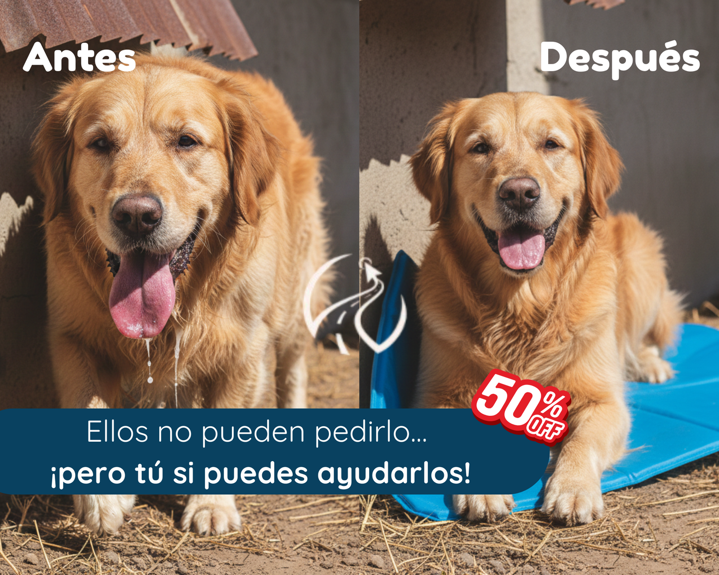 ☀️🐾 Manta refrescante para mascotas – Protección Vital Contra la Ola de Calor 🐾❄️